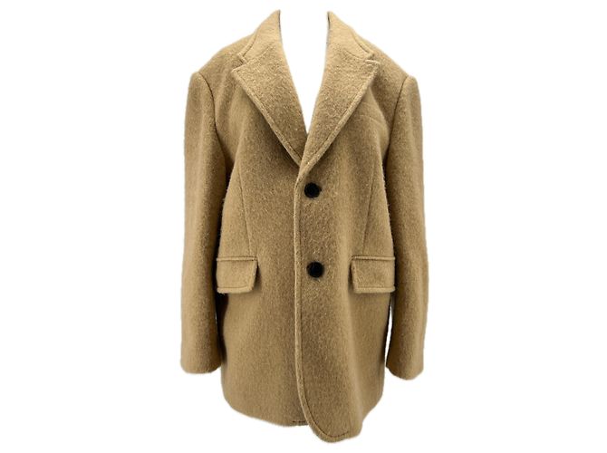 Autre Marque Abrigo de lana beige DUNST L