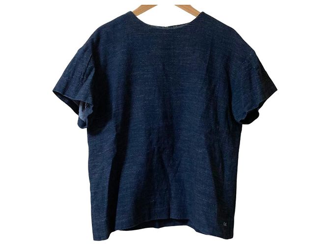 Autre Marque Camicetta in tweed Gimac 45R Blu