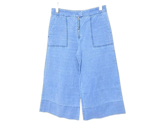 Chloé See By Chloe Denim Cropped Pants Blue