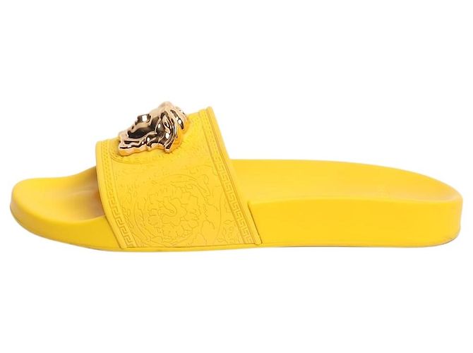 Versace Yellow Medusa pool slides - size EU 38