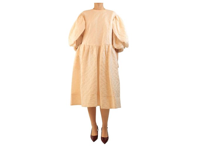 Simone Rocha Vestido oversized rosa em polvo - talla UK 10