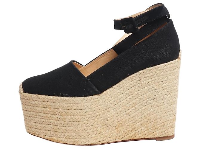 Christian Louboutin Espadrilles à semelles compensées Dehia platform - taille EU 39 Noir