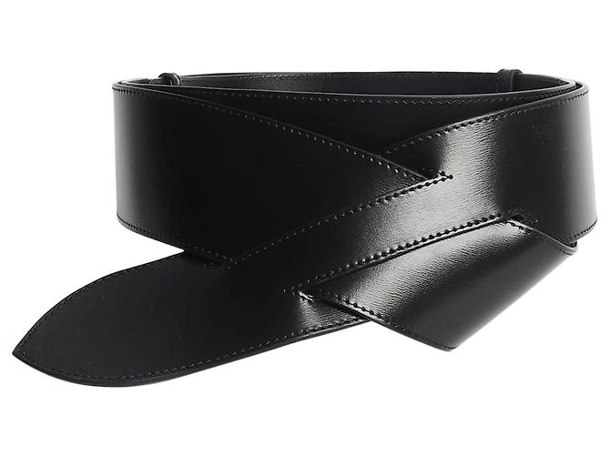 Louis Vuitton Black wrapped 60mm belt