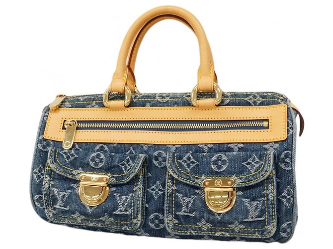 Borsa Louis Vuitton Monogram Denim Neo Speedy Blu