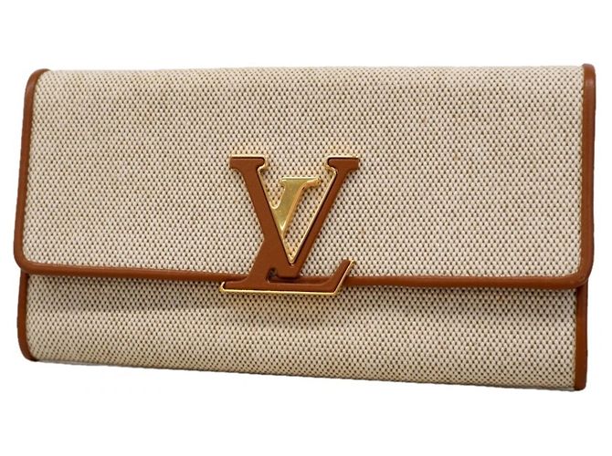 Cartera Long Capucines Louis Vuitton Beige