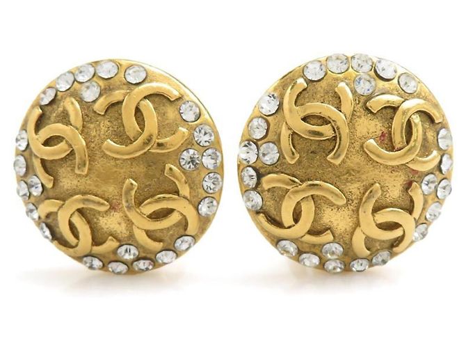 Orecchini a clip Chanel Oro e Argento D'oro 
