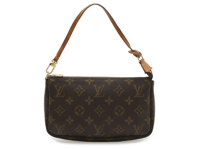 Louis Vuitton Monogram Pochette Accessoires Handtasche Braun