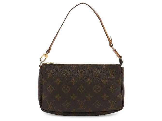 Louis Vuitton Monogram Pochette Accessoires Handtasche Braun