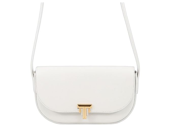 Borsa a tracolla in pelle bianca Tiffany & Co. Bianco