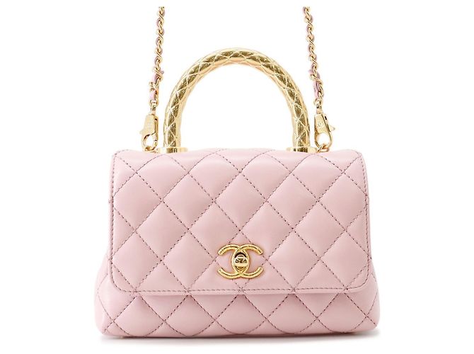 Borsa Chanel Coco Handle Rosa