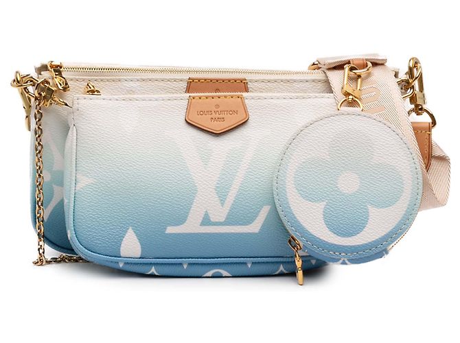 Louis Vuitton Blue Monogram Giant By The Pool Multi Pochette Accessoires Light blue