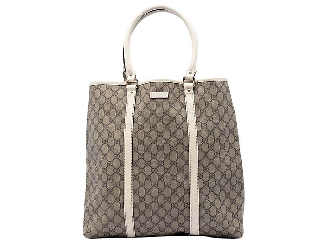 Tote verticale Gucci Beige GG Supreme Joy