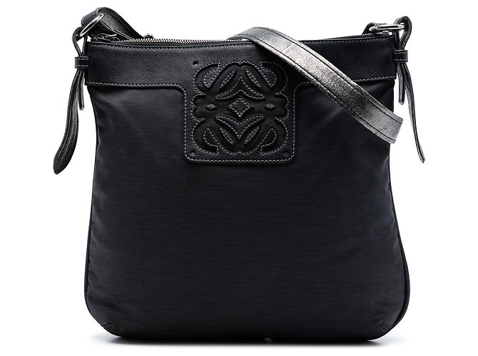 LOEWE Borsa a tracolla Anagram in nylon nero