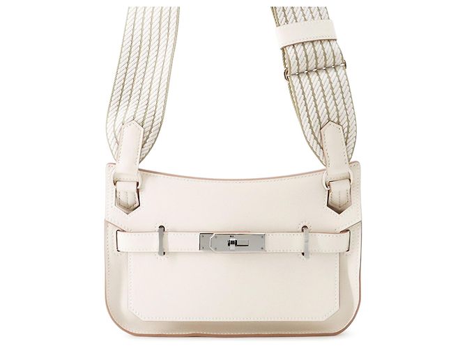 Hermès White Mini Swift Jypsiere Bianco Bianco sporco