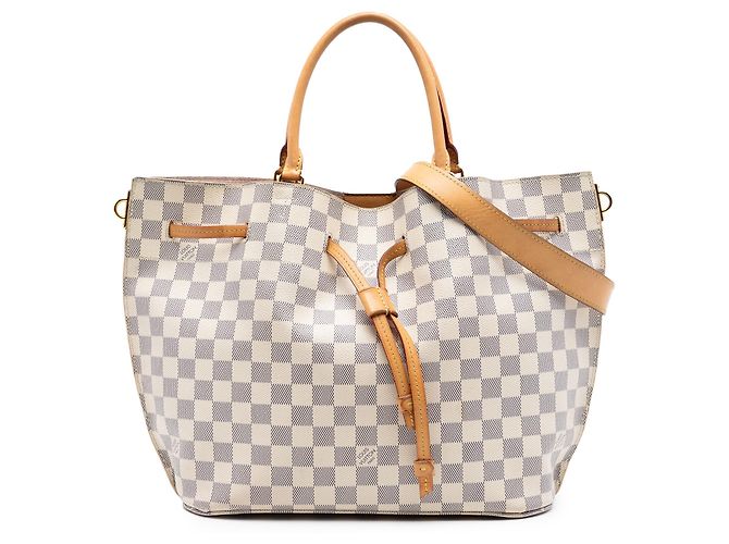 Louis Vuitton Branco Damier Azur Girolata