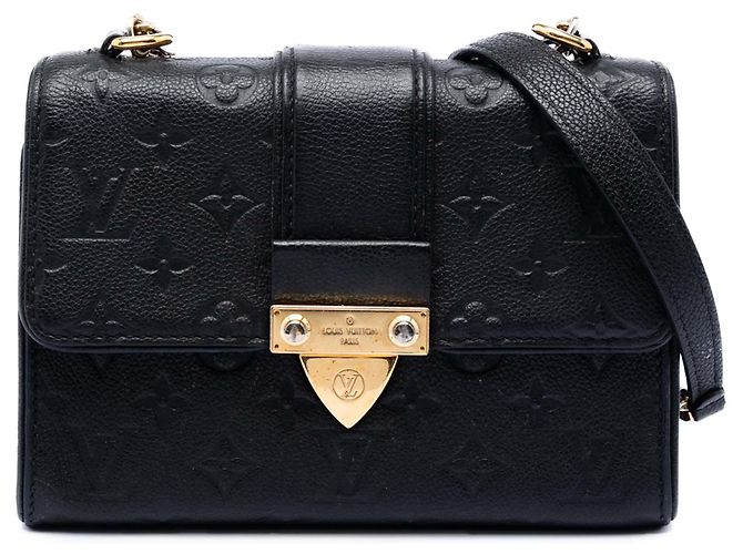 Louis Vuitton Black Monogram Empreinte Saint Sulpice BB Preto