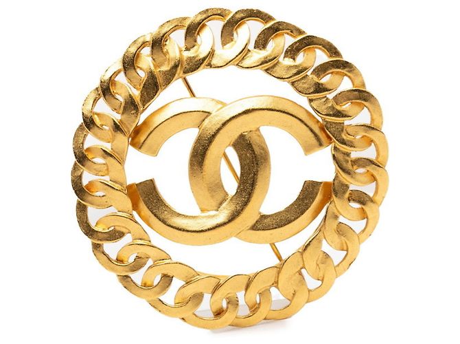 Spilla Chanel Vintage Coco Mark D'oro