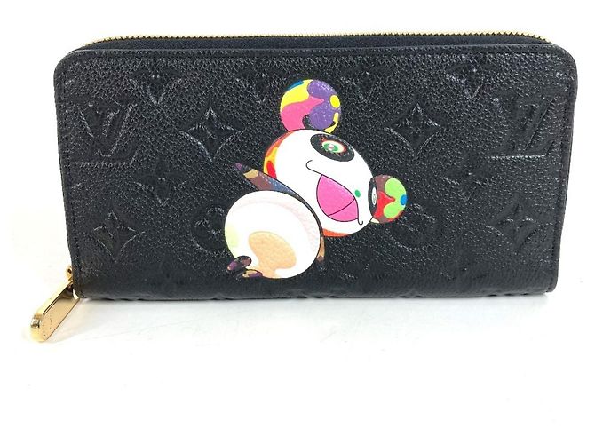 Louis Vuitton Monogram Empreinte Zippy Wallet Schwarz