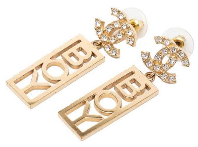 Orecchini Chanel Coco Mark BOY Stud Swing D'oro 