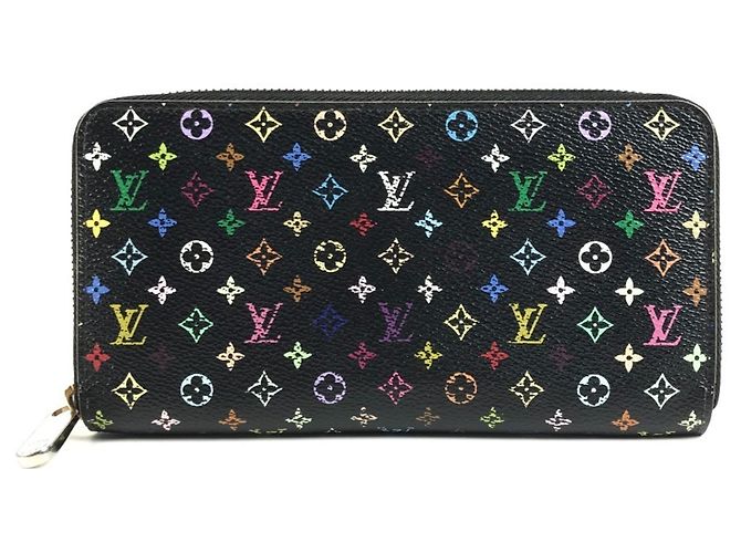 Louis Vuitton Monogram Multicolore Long Wallet Black