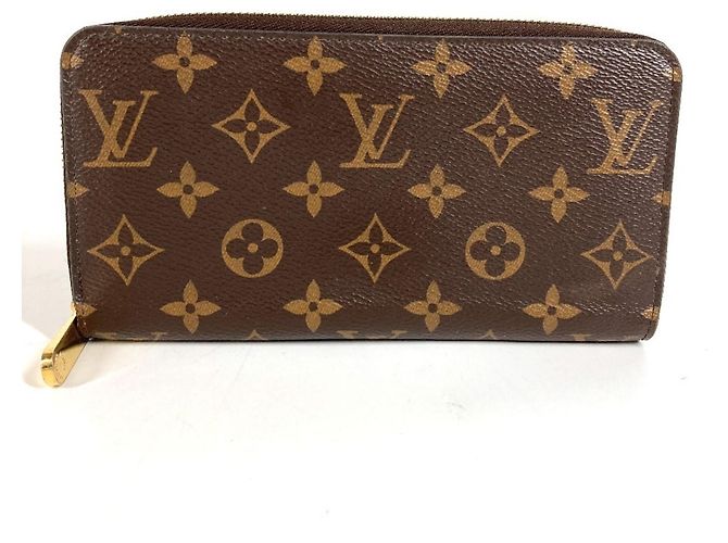 Cartera larga Zippy Monogram Louis Vuitton Castaño Rosa
