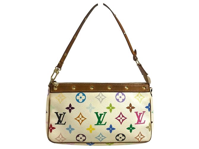 Louis Vuitton Monogram Multicolore Pochette Accessoires White