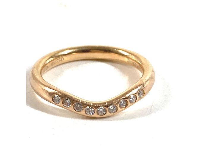 Tiffany & Co. 18K Roségold Ring mit Diamanten Golden