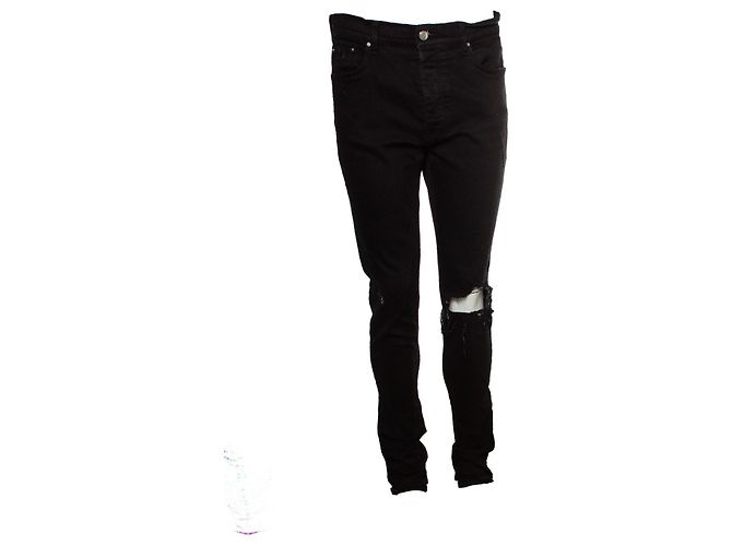 Amiri, Jeans distressed nero
