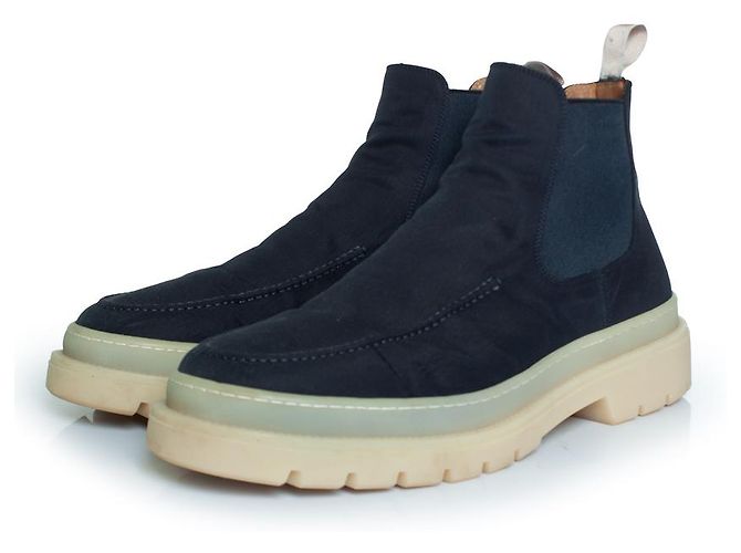 Autre Marque Aurelien, Navy snow Chelsea boots Blue