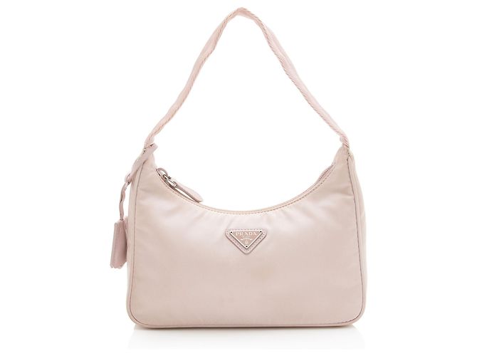Prada Tessuto Re-Edition 2000 Mini Hobo Rosa