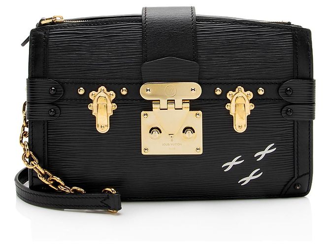 Louis Vuitton Epi Leather Trunk Clutch Black