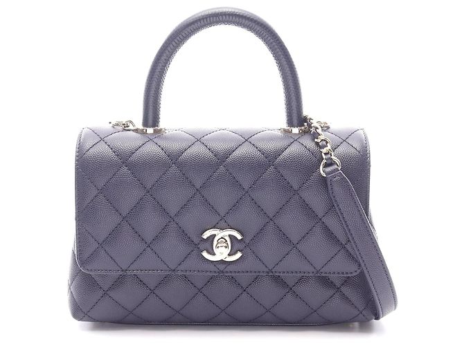 Bolsa 2WAY Chanel Coco Handle Roxa Roxo