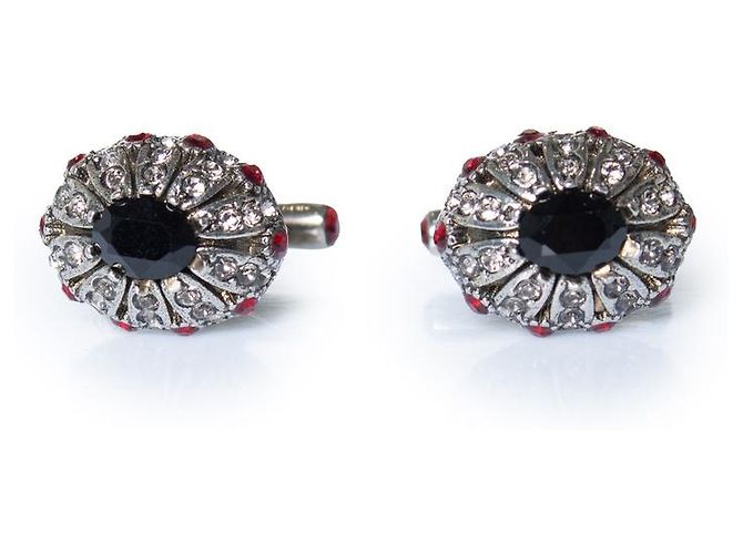 Alexander McQueen, cufflinks with stones Multiple colors