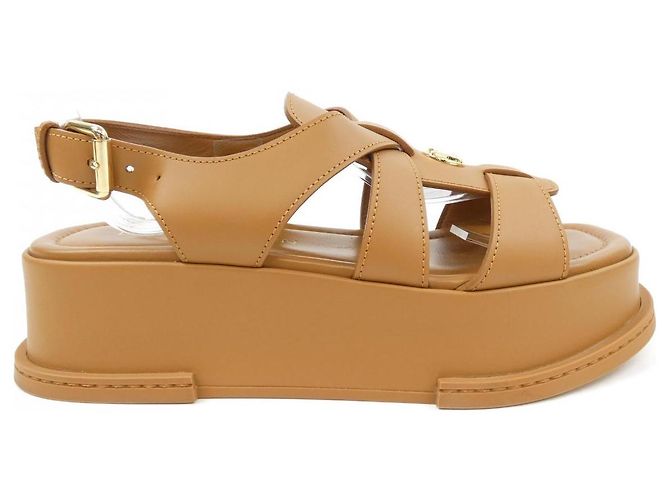 Sandali Maya Line in pelle di vitello Louis Vuitton Marrone