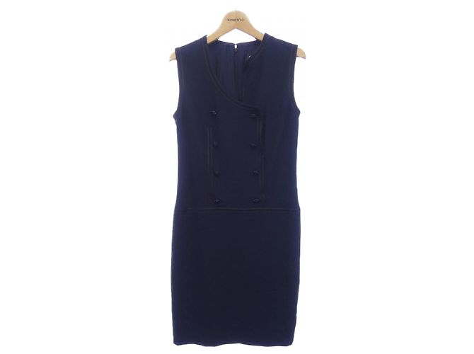 Vestido Chanel Azul Azul marino