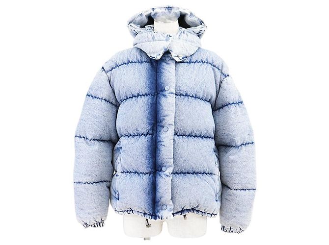Miu Miu Denim Down 2way Jacket Blue