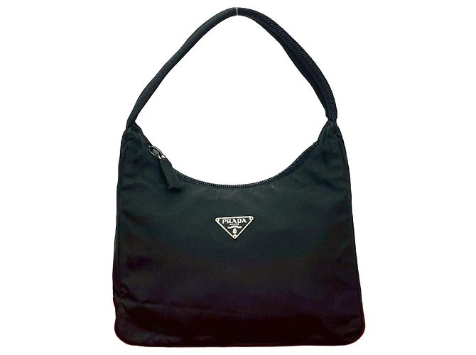 Prada Tessuto Nylon Handbag Black