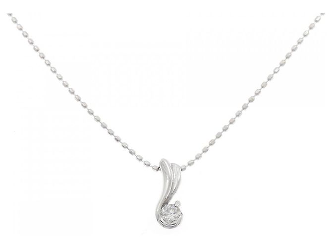 Autre Marque Au750 Diamant-Halskette Silber