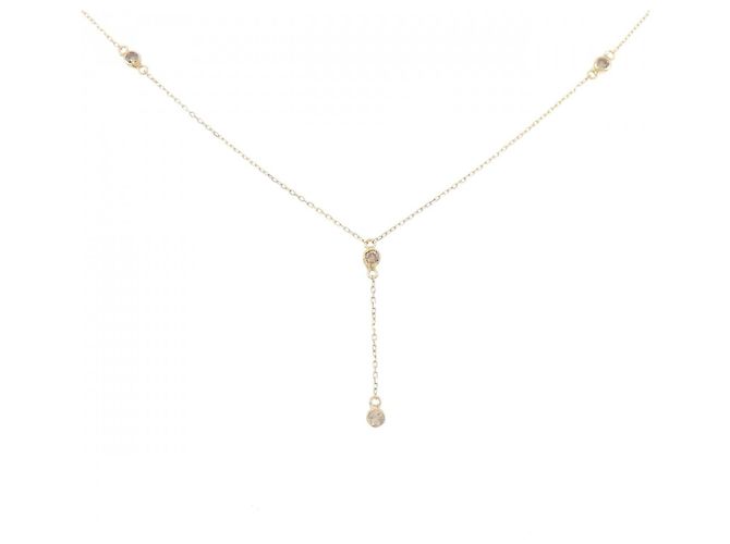 Autre Marque Collana con Diamanti Au750 D'oro