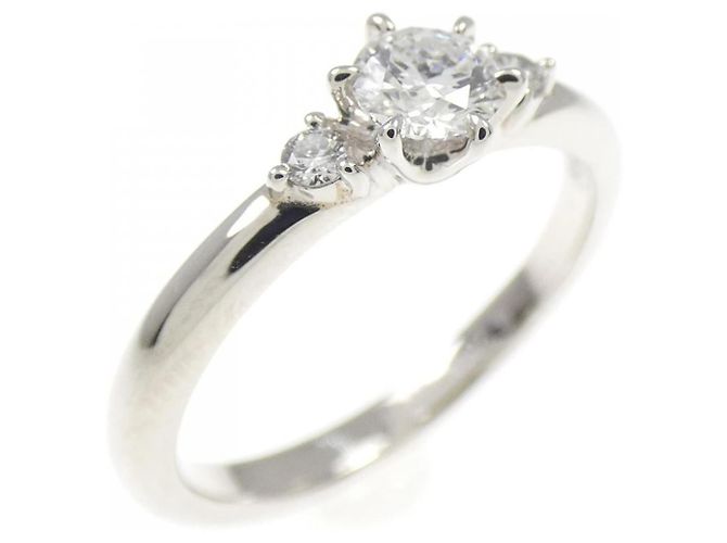 Autre Marque Pt950 Diamantring Silber 