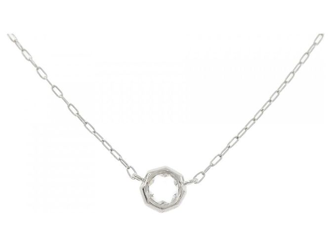 Autre Marque Au750 Weißgold Diamant Halskette Silber