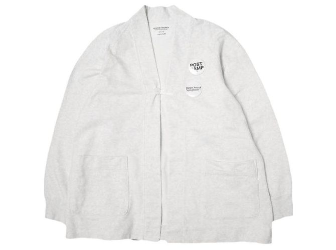 Autre Marque Cardigan Kurt de algodão Mountain Research Branco Azul claro