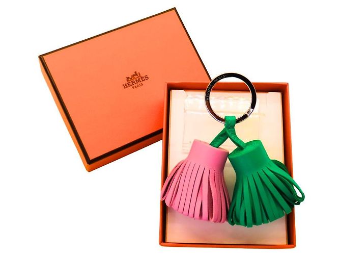Hermès Hermes Carmen Uno Dos Agneau Milo Charm Verde 