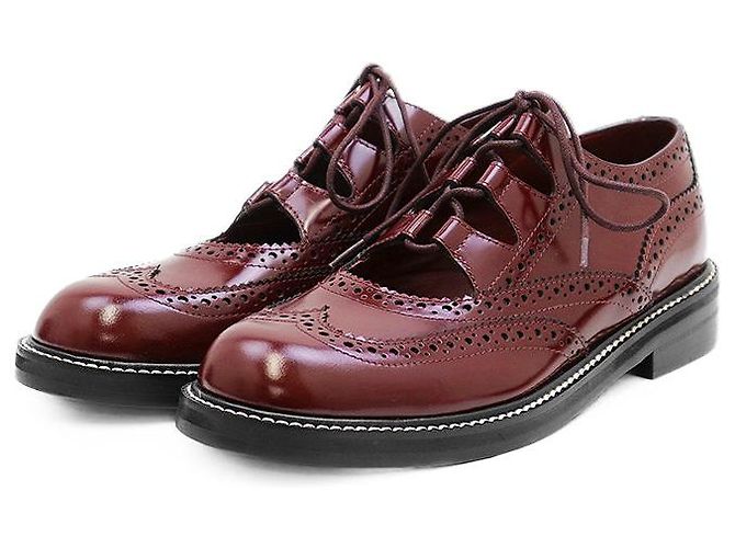 MARC JACOBS THE GHILLIE Sapatos de amarrar em couro de vaca