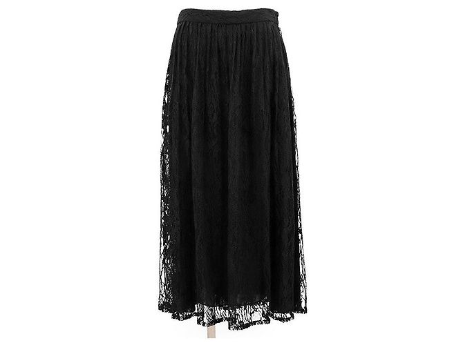Céline Saia de algodão e nylon com padrão de cobra Celine Preto