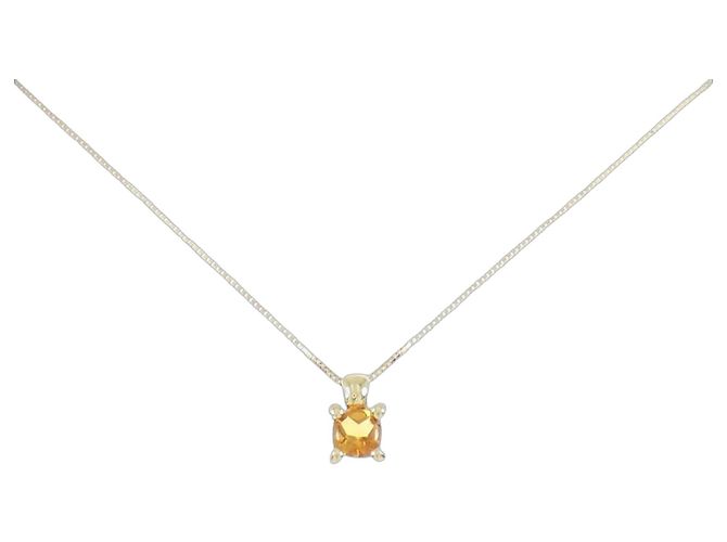 Autre Marque Collana in citrino e oro giallo Au750 D'oro