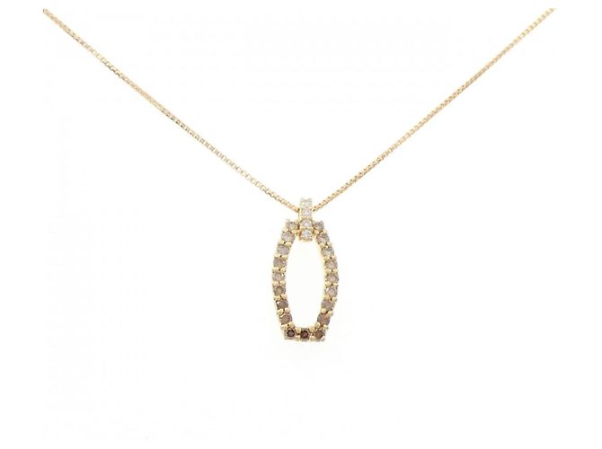 Autre Marque Collana con Diamanti Au750 D'oro
