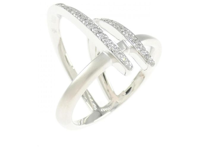 Autre Marque Anello Karati in Oro Au750 e Diamanti Argento