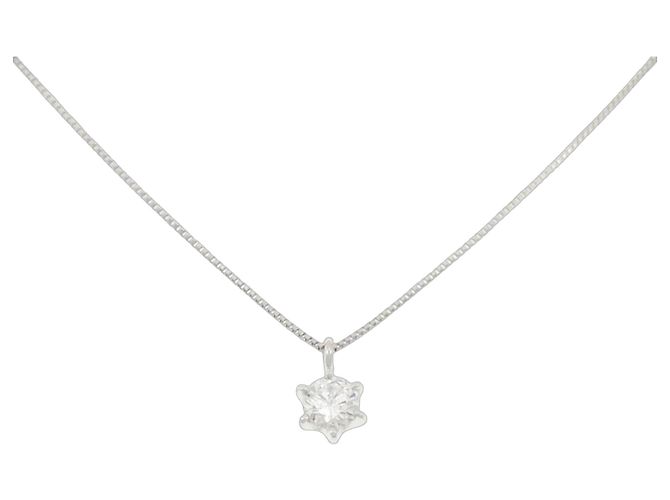 Autre Marque Colar de Diamante PT950 PT850 Prata