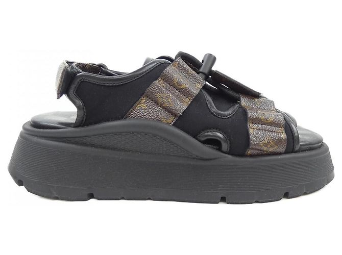 Sandali Louis Vuitton Chameleon Limited Marrone Nero